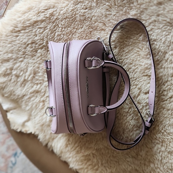 Adorable NWOT Coach Crossgrain Leather Ice Purple Sydney Satchel 💜 - Picture 4 of 14